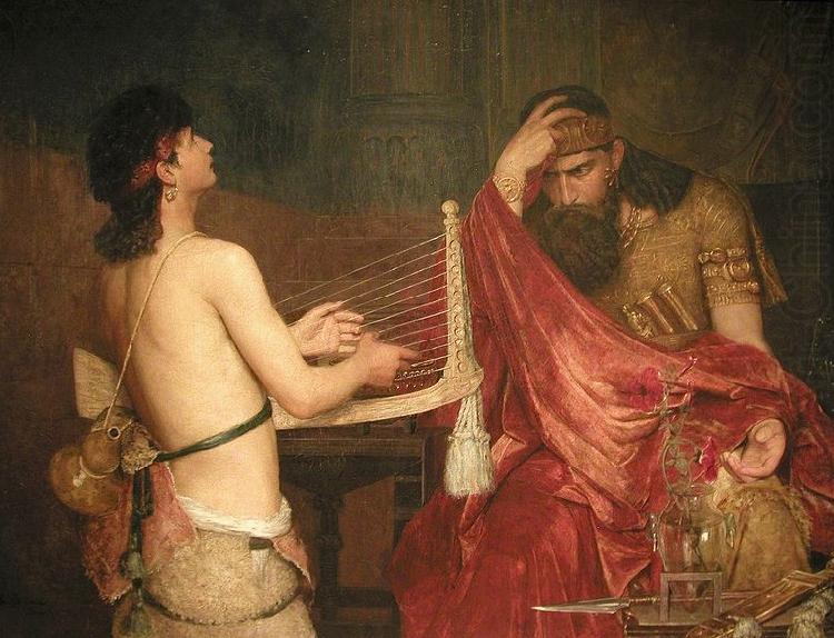 Ernst Josephson David and Saul china oil painting image